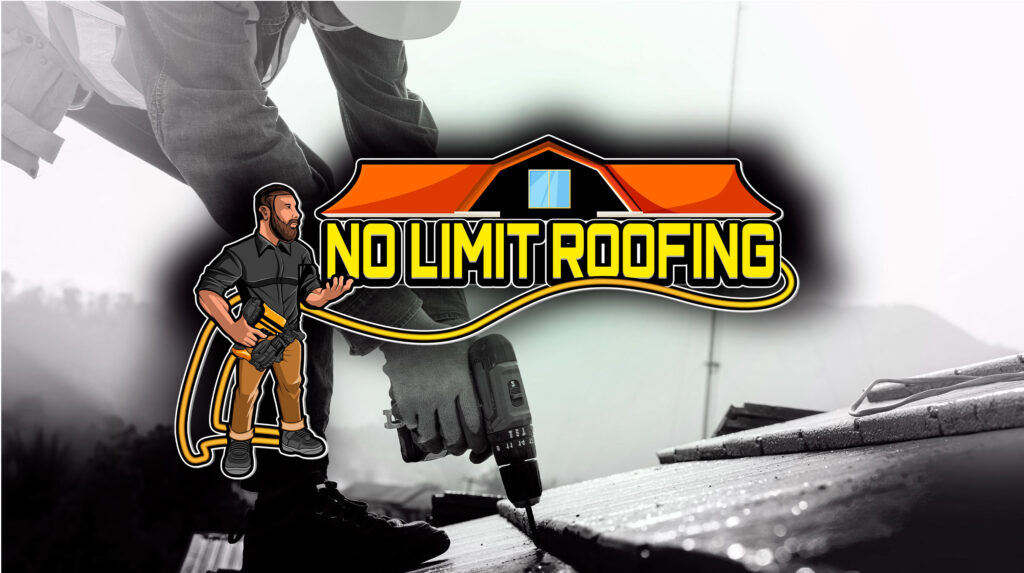 No Limit Roofing Logo and Roof