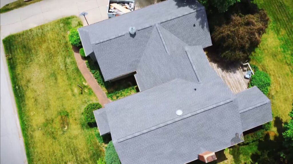 New Roof Sky View Drone Image